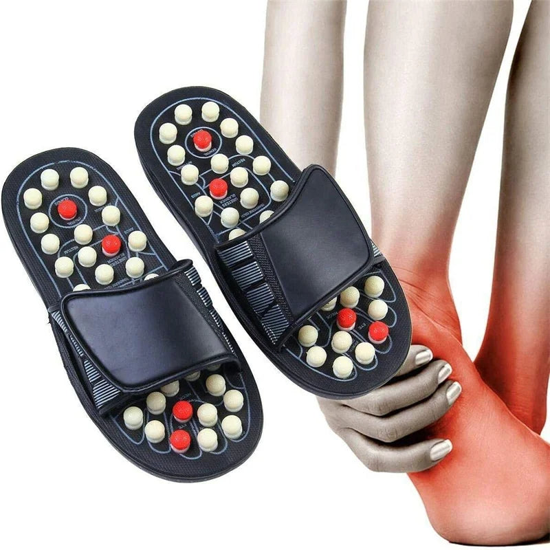 Acupressure Massage Slippers – with 39 massage buttons for foot pain relief