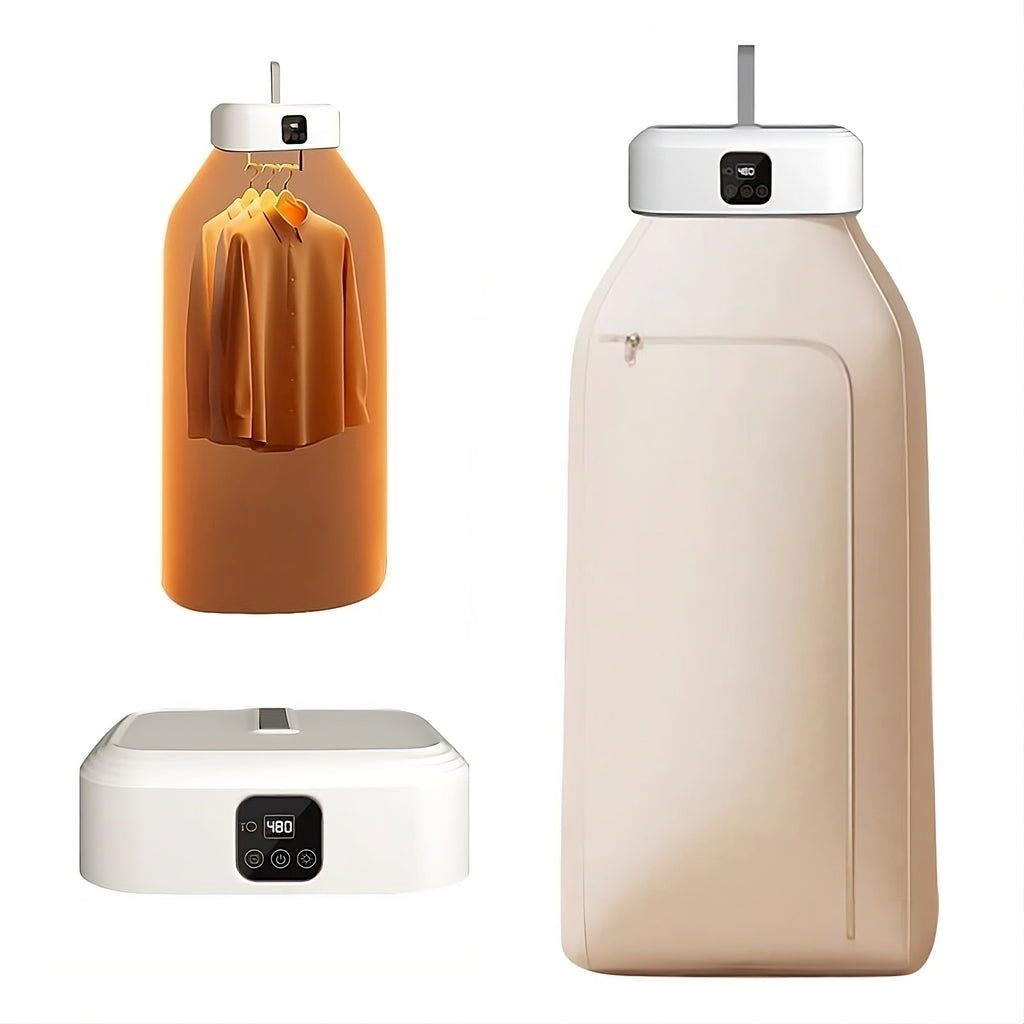 Portable Electric Travel Clothes Dryer with UV Light, compact and foldable