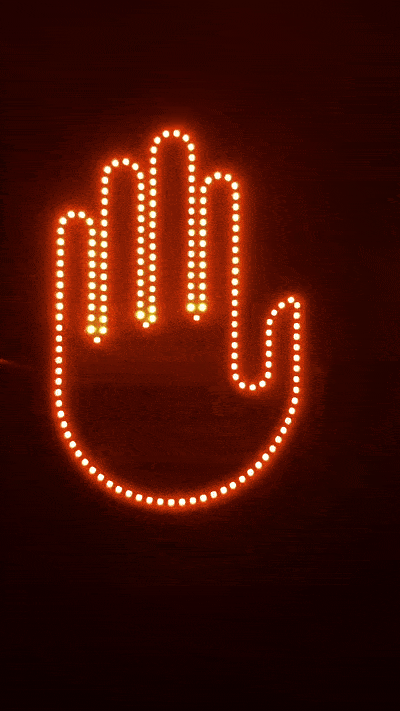 Hand Gesture Controlled LED Car Interior Light