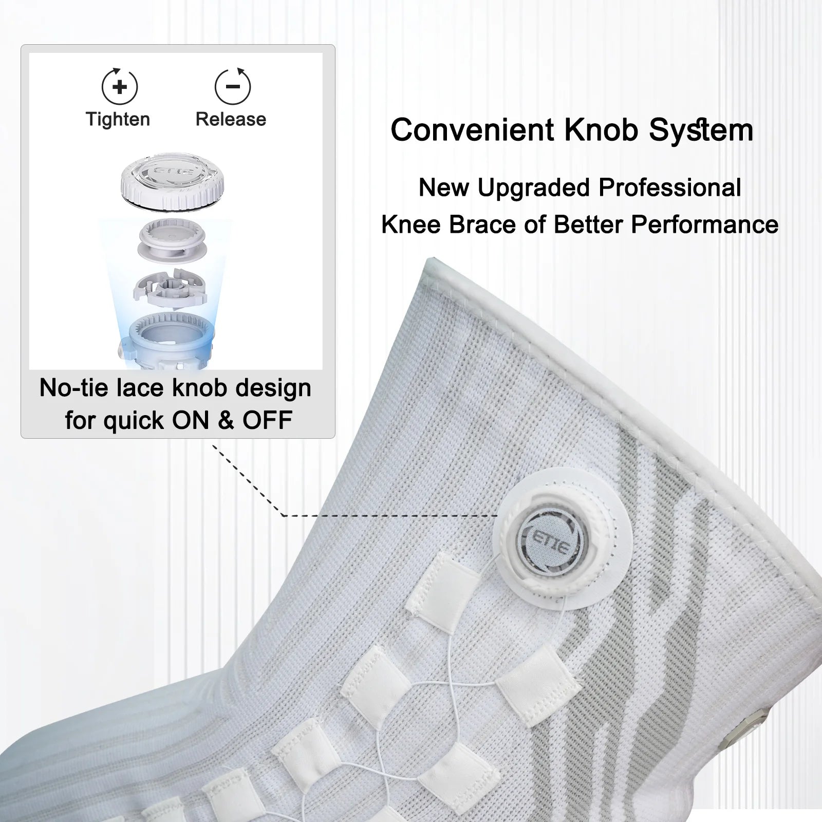 Adjustable Knee Brace with Patella Gel Pad & Lateral Stabilizers