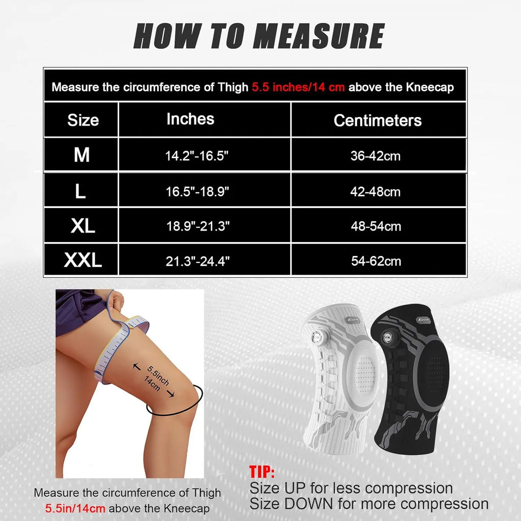 Adjustable Knee Brace with Patella Gel Pad & Lateral Stabilizers