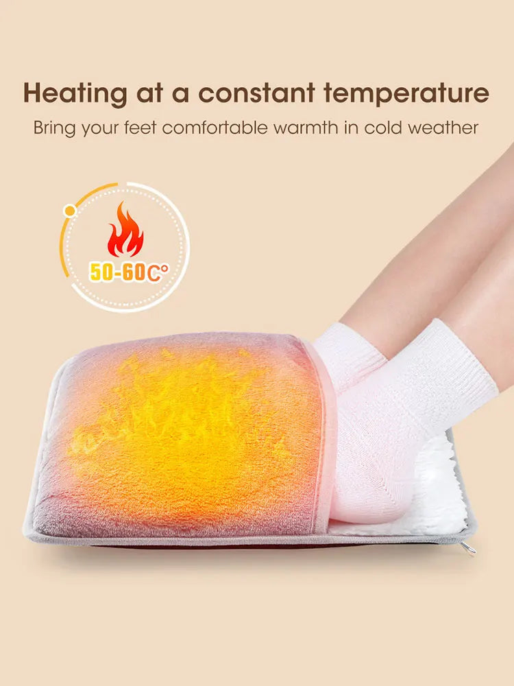 Electric Foot Heating Pad – Heated Foot Warmer for Pain Relief