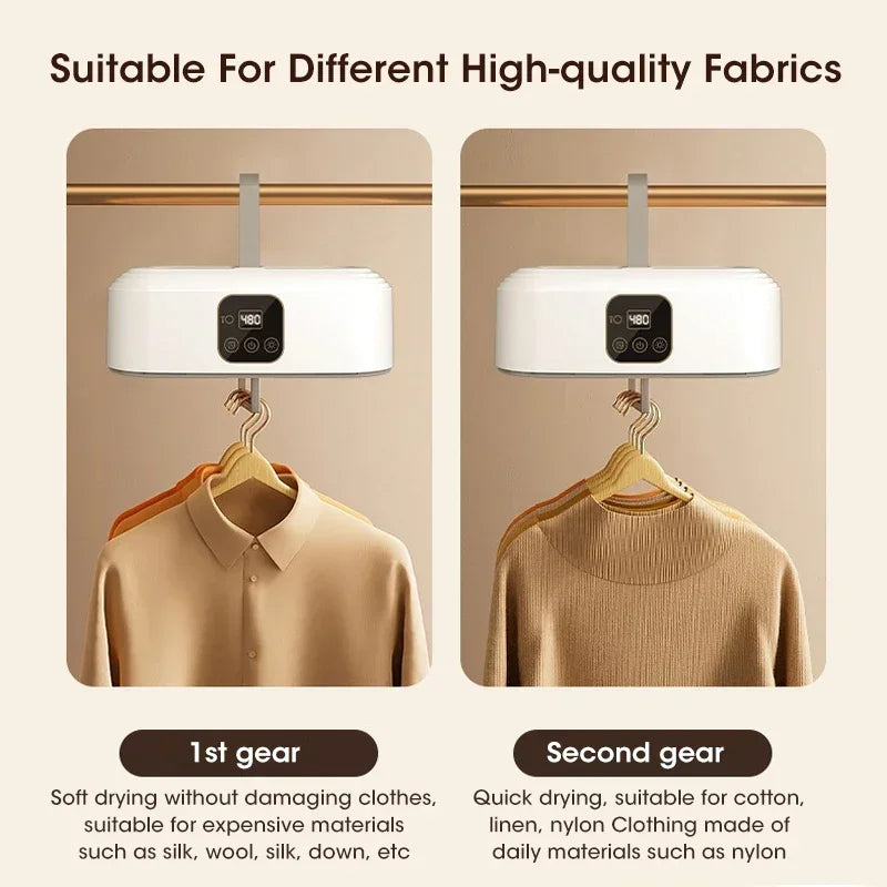 Portable Electric Travel Clothes Dryer with UV Light, compact and foldable
