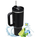 40oz Insulated Tumbler with Handle & Straw – Hot & Cold