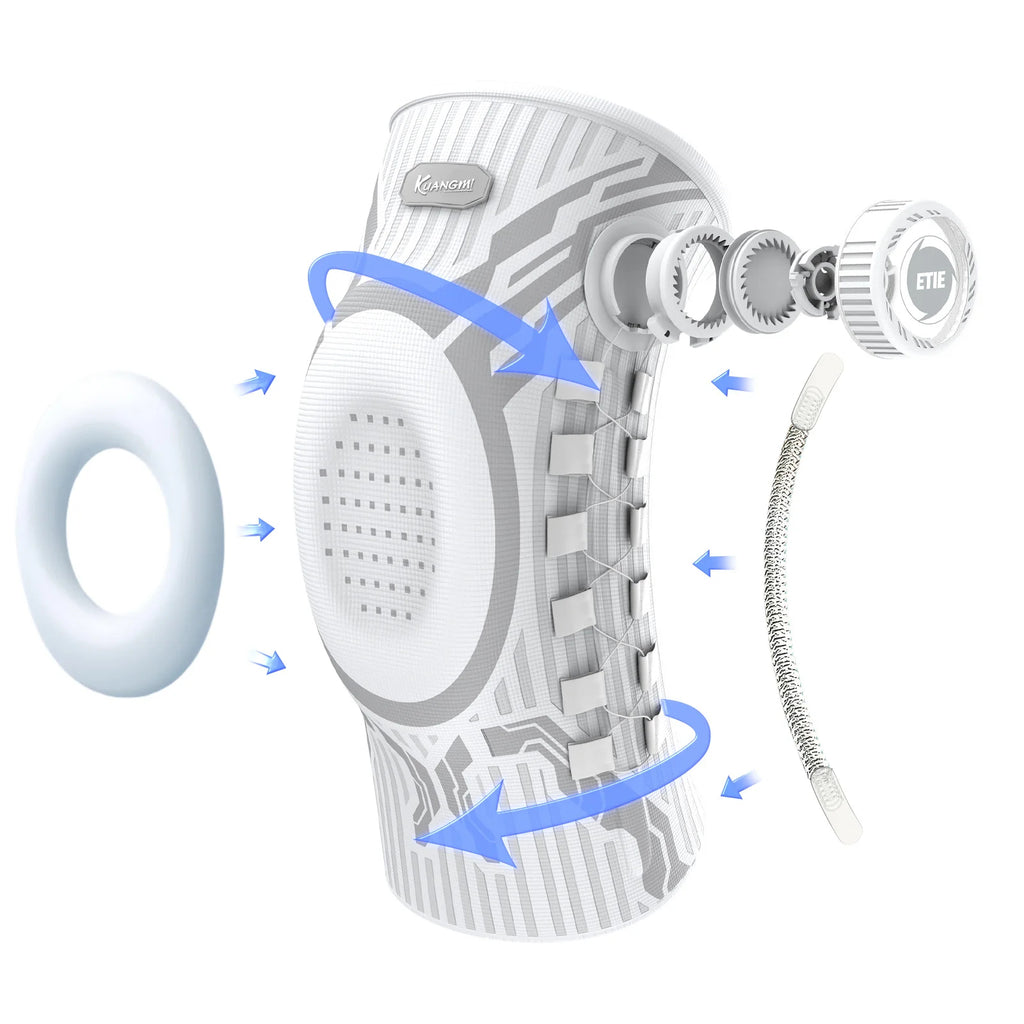 Adjustable Knee Brace with Patella Gel Pad & Lateral Stabilizers