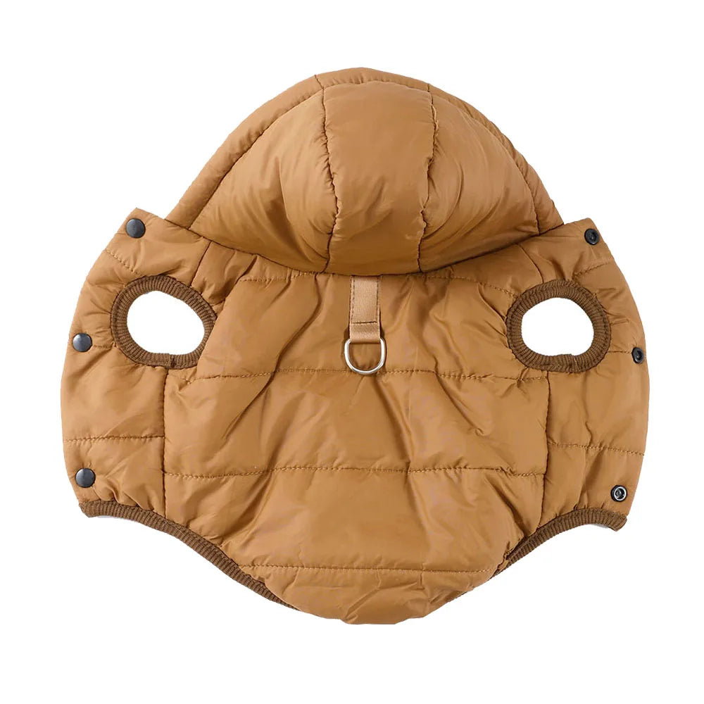 Hooded – Windproof fleece pet jacket for small dogs and cat, XS to XL